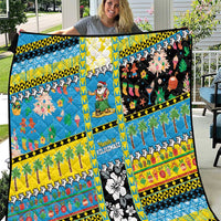 Tuvalu Christmas Quilt Festive Beach Vibes - Polynesian Pride