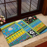 Tuvalu Christmas Rubber Doormat Festive Beach Vibes LT05 - Polynesian Pride