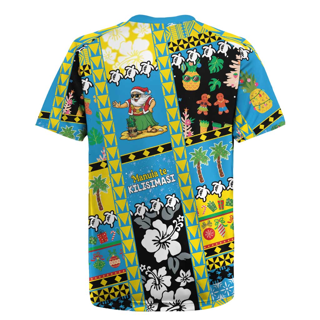 Tuvalu Christmas Rugby Jersey Festive Beach Vibes - Polynesian Pride