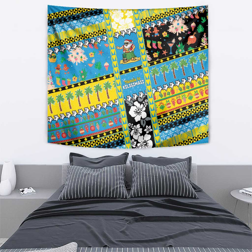 Tuvalu Christmas Tapestry Festive Beach Vibes LT05 - Polynesian Pride
