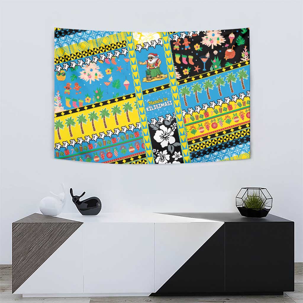 Tuvalu Christmas Tapestry Festive Beach Vibes LT05 - Polynesian Pride