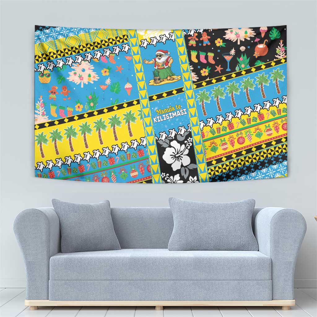 Tuvalu Christmas Tapestry Festive Beach Vibes LT05 - Polynesian Pride