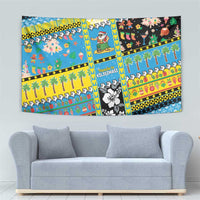 Tuvalu Christmas Tapestry Festive Beach Vibes LT05 - Polynesian Pride