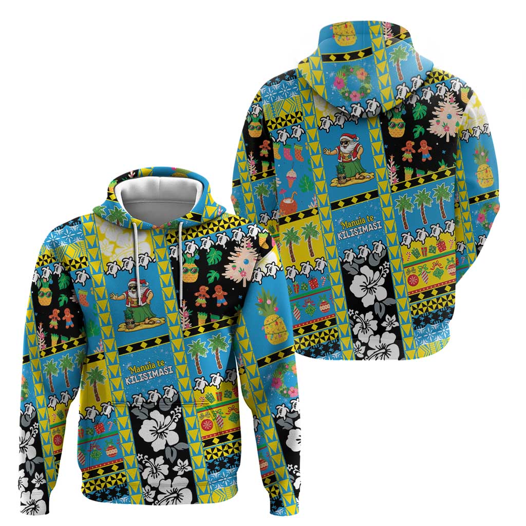 Tuvalu Christmas Zip Hoodie Festive Beach Vibes LT05 - Polynesian Pride