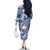 Samoa 685 Family Matching Off The Shoulder Long Sleeve Dress and Hawaiian Shirt Polynesian Pattern Tie Dye Style