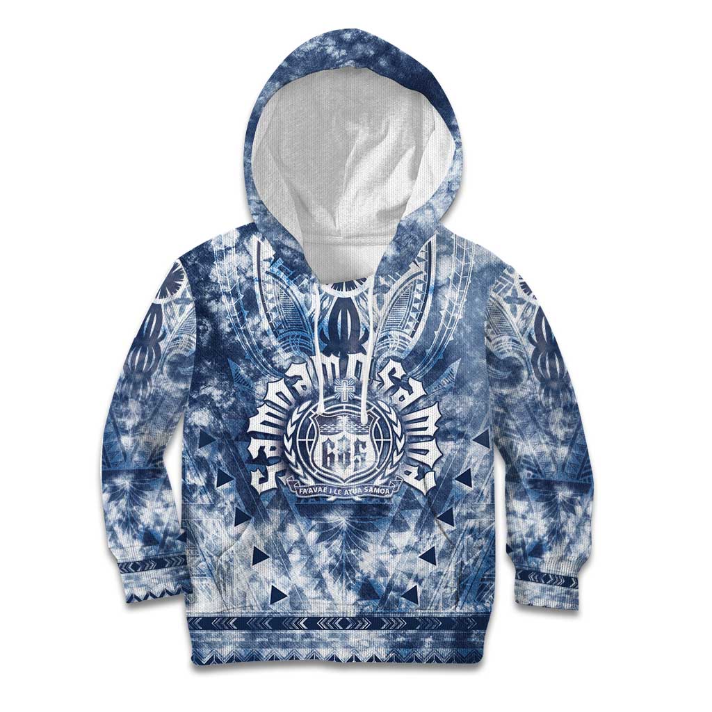 Samoa 685 Kid Hoodie Polynesian Pattern Tie Dye Style