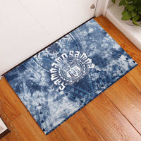 Samoa 685 Rubber Doormat Polynesian Pattern Tie Dye Style