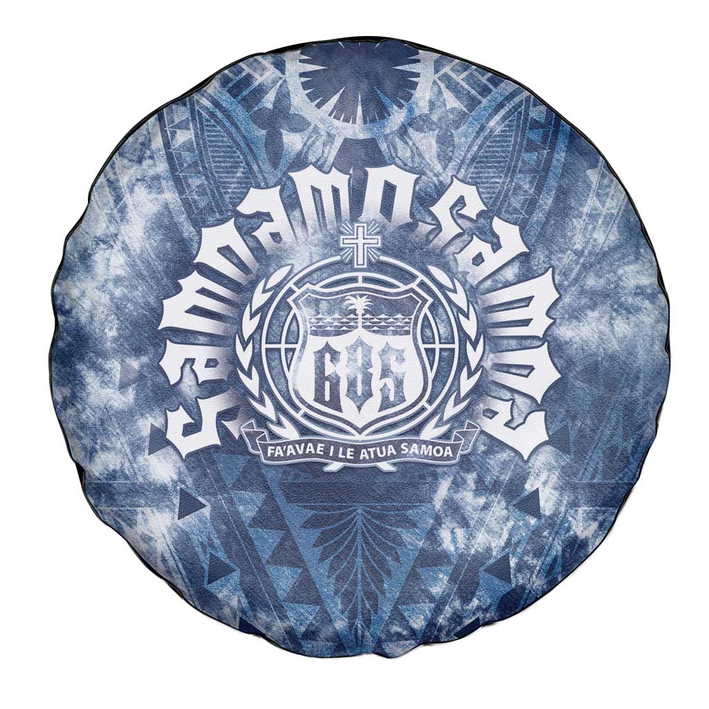 Samoa 685 Spare Tire Cover Polynesian Pattern Tie Dye Style