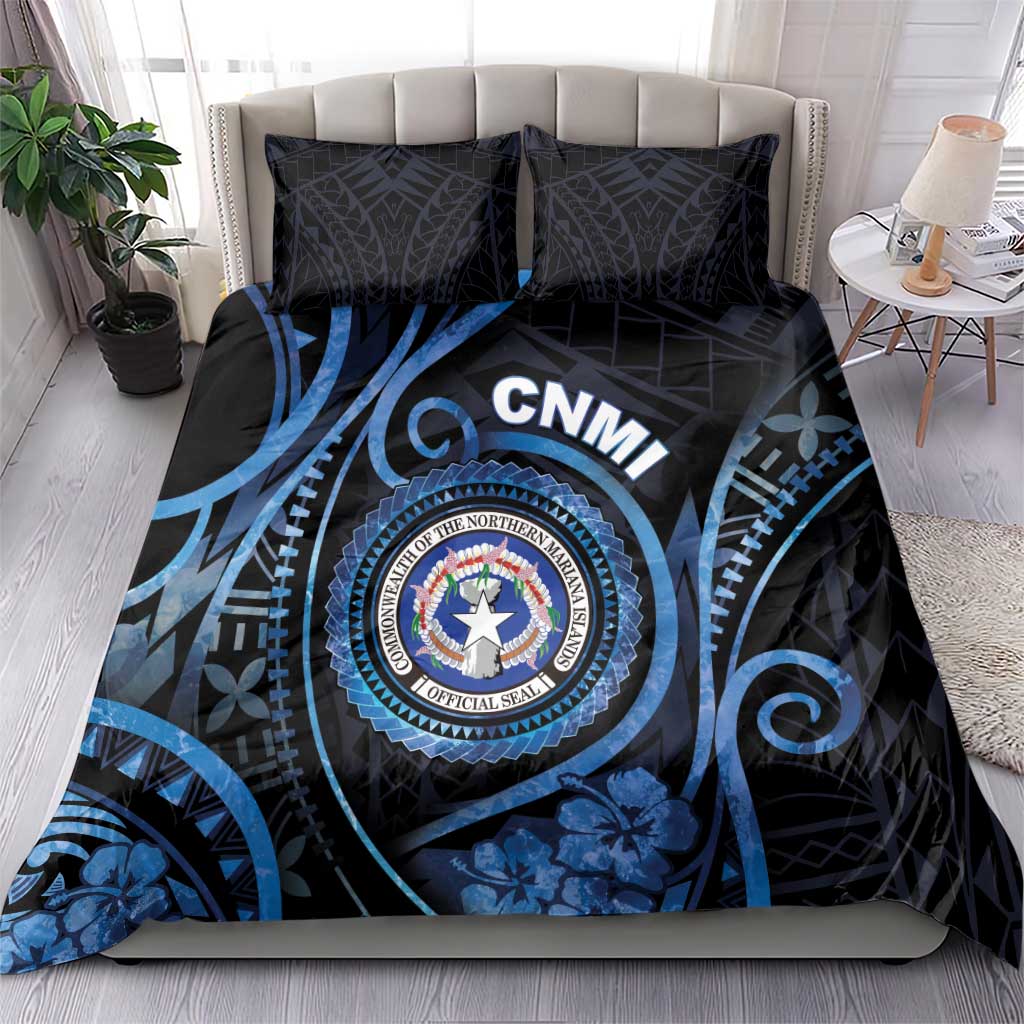 Northern Mariana Islands Bedding Set Ocean Floral Pattern LT05 - Polynesian Pride