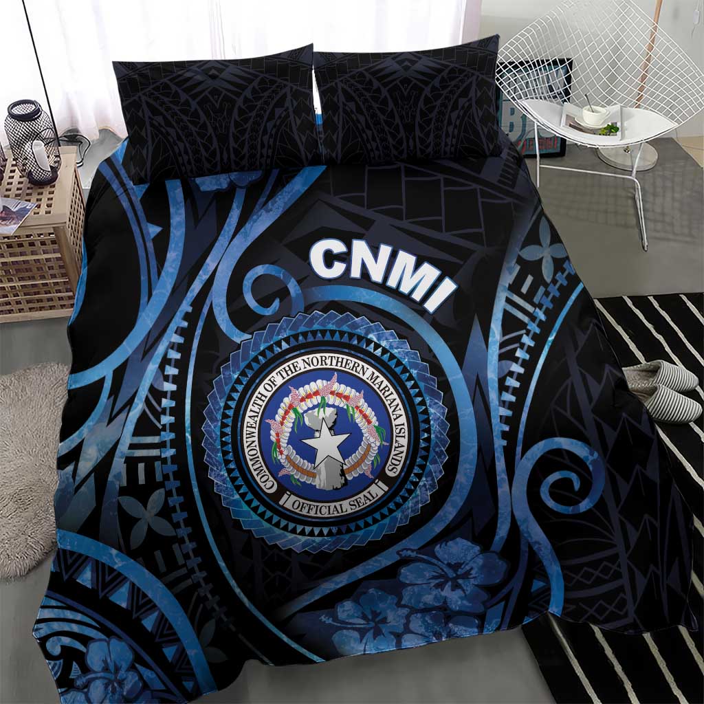 Northern Mariana Islands Bedding Set Ocean Floral Pattern LT05 - Polynesian Pride