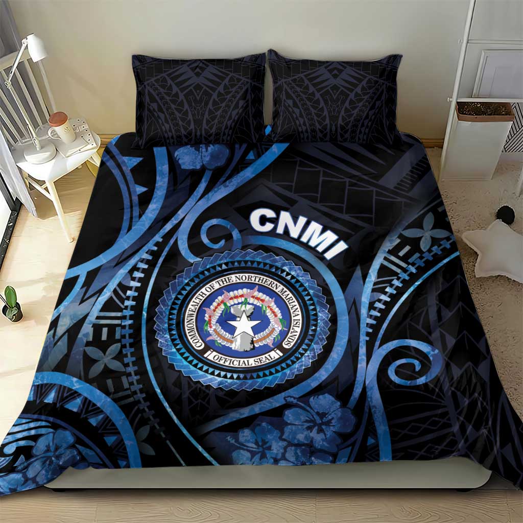 Northern Mariana Islands Bedding Set Ocean Floral Pattern LT05 - Polynesian Pride