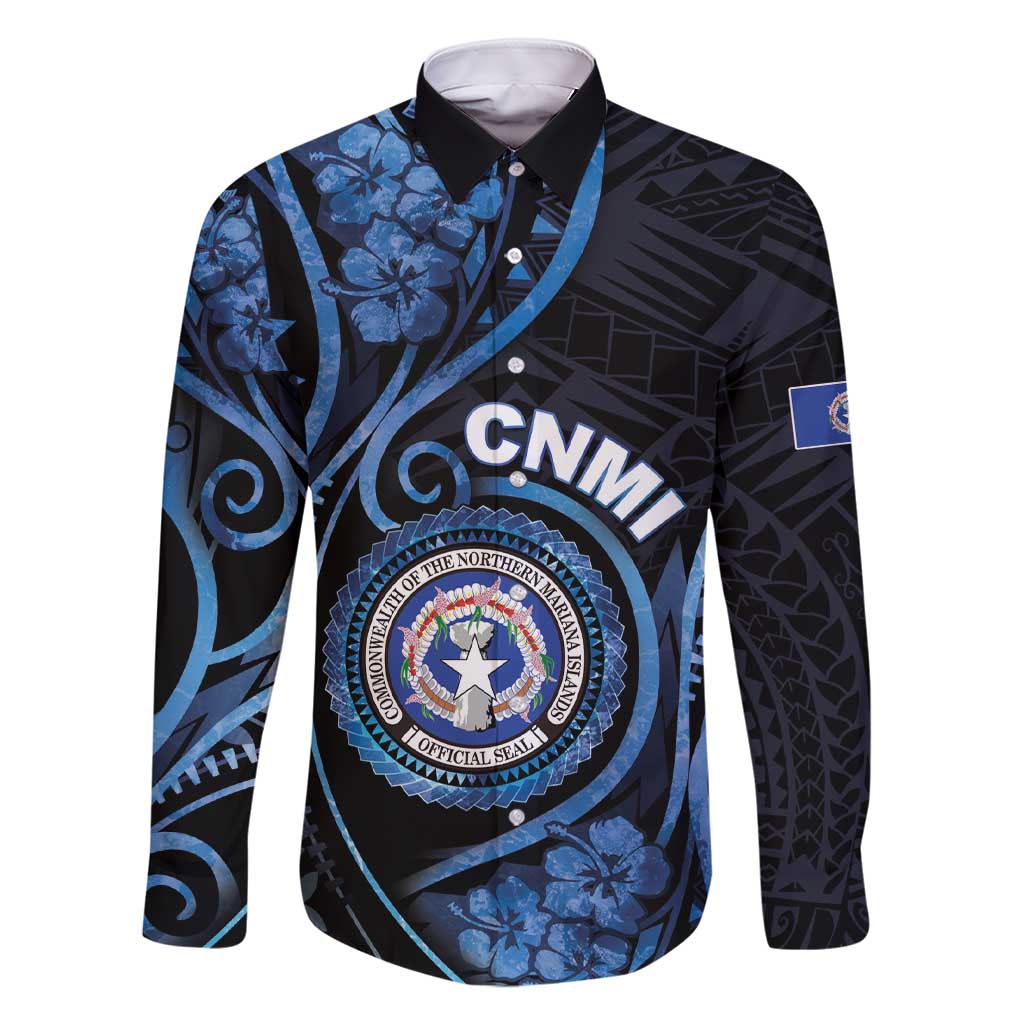 Personalized Northern Mariana Islands Family Matching Short Sleeve Bodycon Dress and Hawaiian Shirt Ocean Floral Pattern