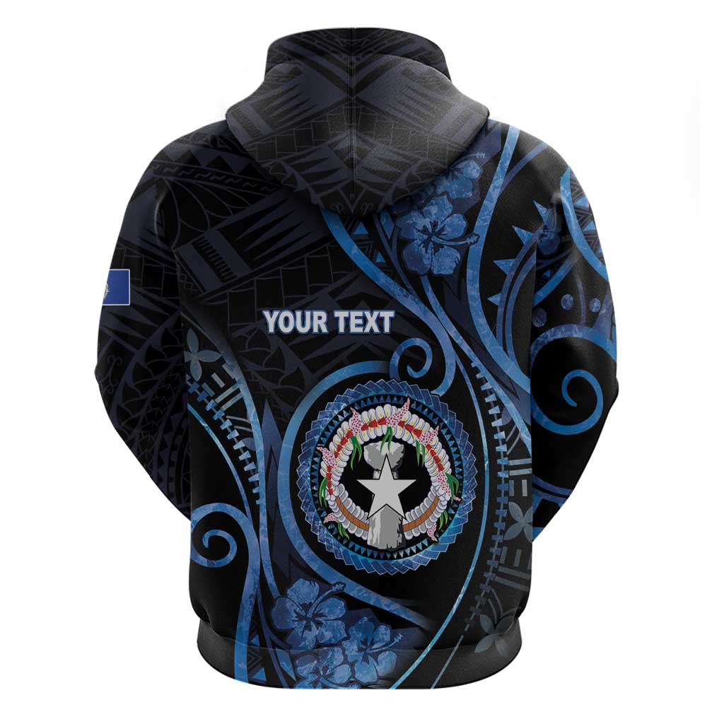 Personalized Northern Mariana Islands Hoodie Ocean Floral Pattern LT05 - Polynesian Pride