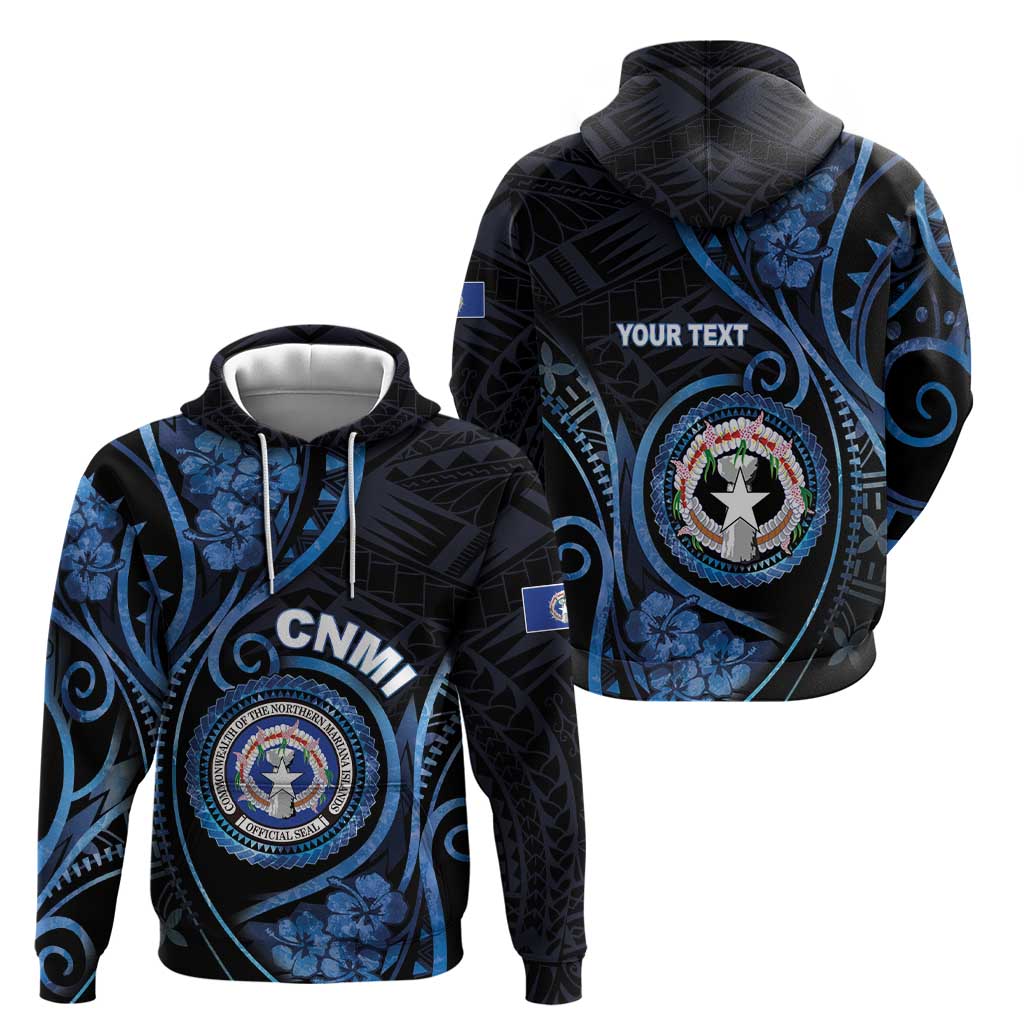 Personalized Northern Mariana Islands Hoodie Ocean Floral Pattern LT05 - Polynesian Pride