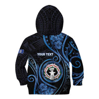 Personalized Northern Mariana Islands Kid Hoodie Ocean Floral Pattern