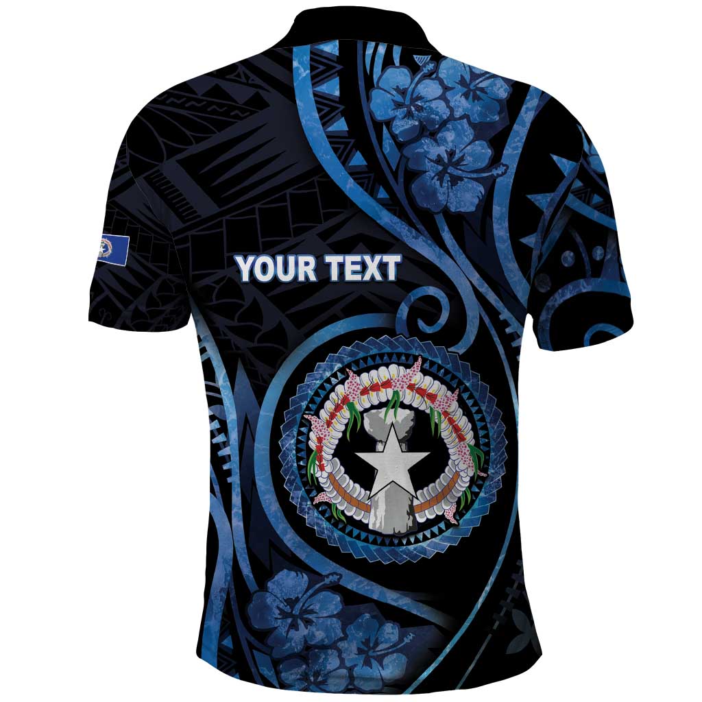 Personalized Northern Mariana Islands Polo Shirt Ocean Floral Pattern LT05 - Polynesian Pride