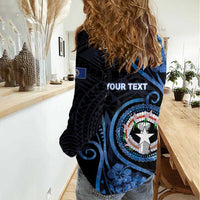 Personalized Northern Mariana Islands Women Casual Shirt Ocean Floral Pattern LT05 - Polynesian Pride