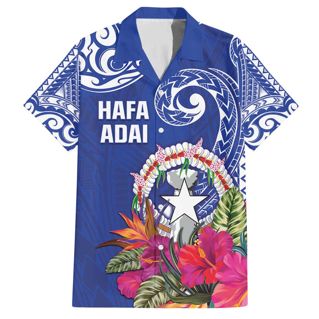 Hafa Adai Northern Mariana Islands Family Matching Summer Maxi Dress and Hawaiian Shirt Polynesian Tribal Pattern