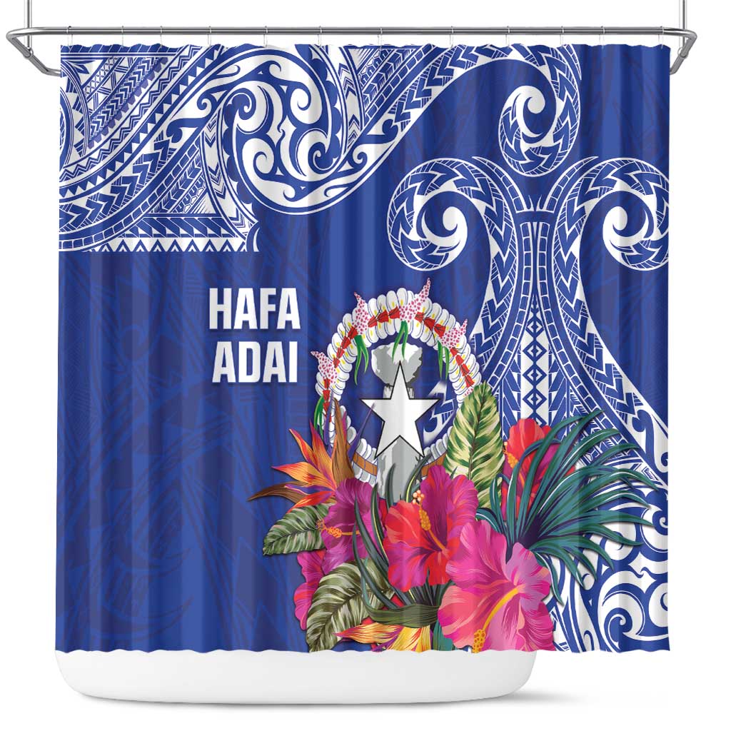 Hafa Adai Northern Mariana Islands Shower Curtain Polynesian Tribal Pattern LT05