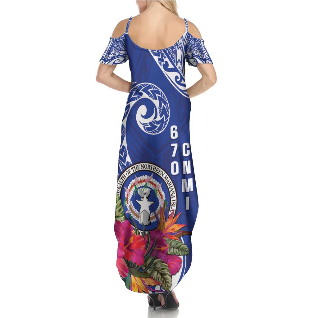 Hafa Adai Northern Mariana Islands Summer Maxi Dress Polynesian Tribal Pattern