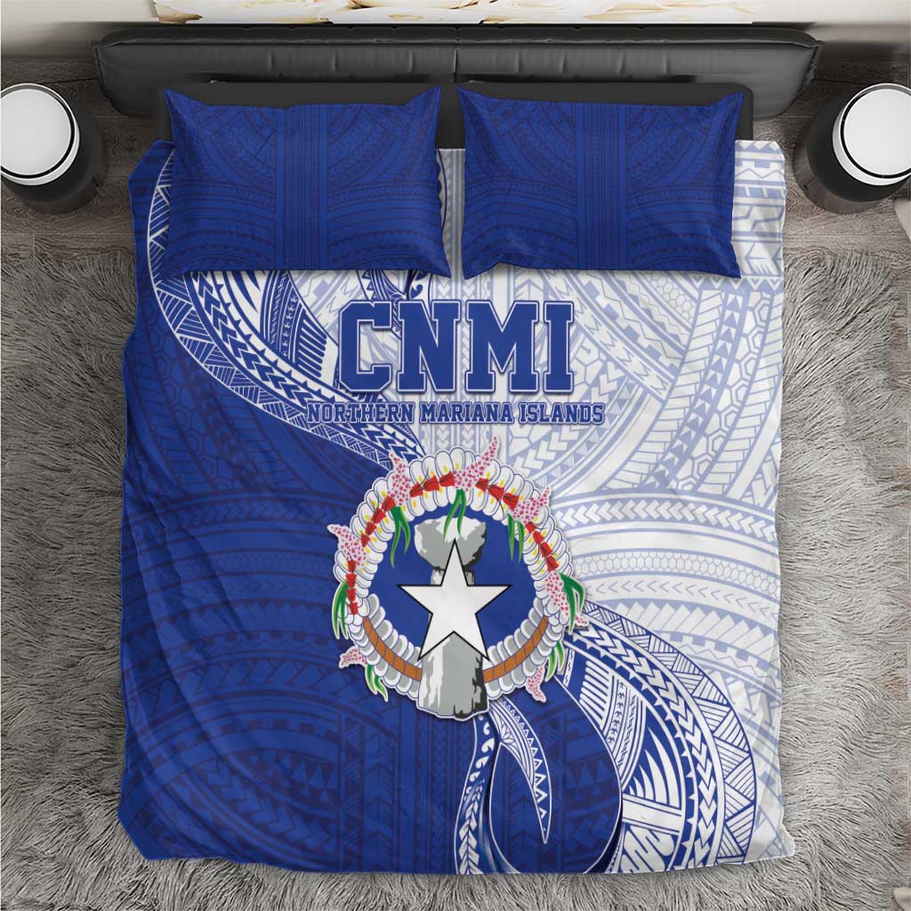 Northern Mariana Islands Bedding Set CNMI Seal LT05 Blue - Polynesian Pride