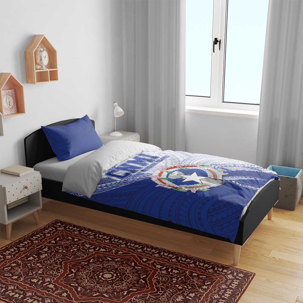 Northern Mariana Islands Bedding Set CNMI Seal LT05 - Polynesian Pride