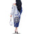 Personalized Northern Mariana Islands Family Matching Off The Shoulder Long Sleeve Dress and Hawaiian Shirt CNMI Seal