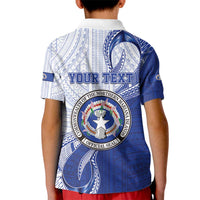 Personalized Northern Mariana Islands Kid Polo Shirt CNMI Seal