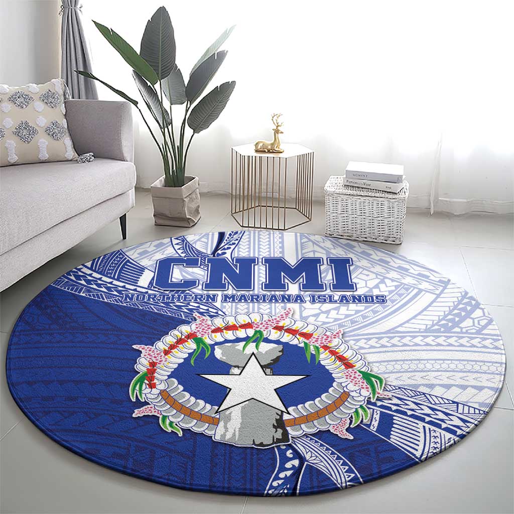 Northern Mariana Islands Round Carpet CNMI Seal LT05