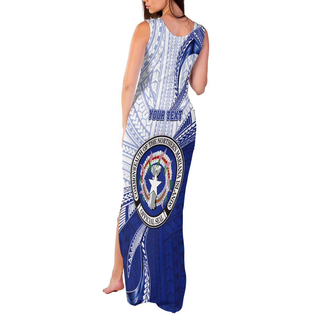 Personalized Northern Mariana Islands Tank Maxi Dress CNMI Seal