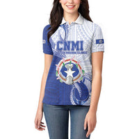 Personalized Northern Mariana Islands Women Polo Shirt CNMI Seal