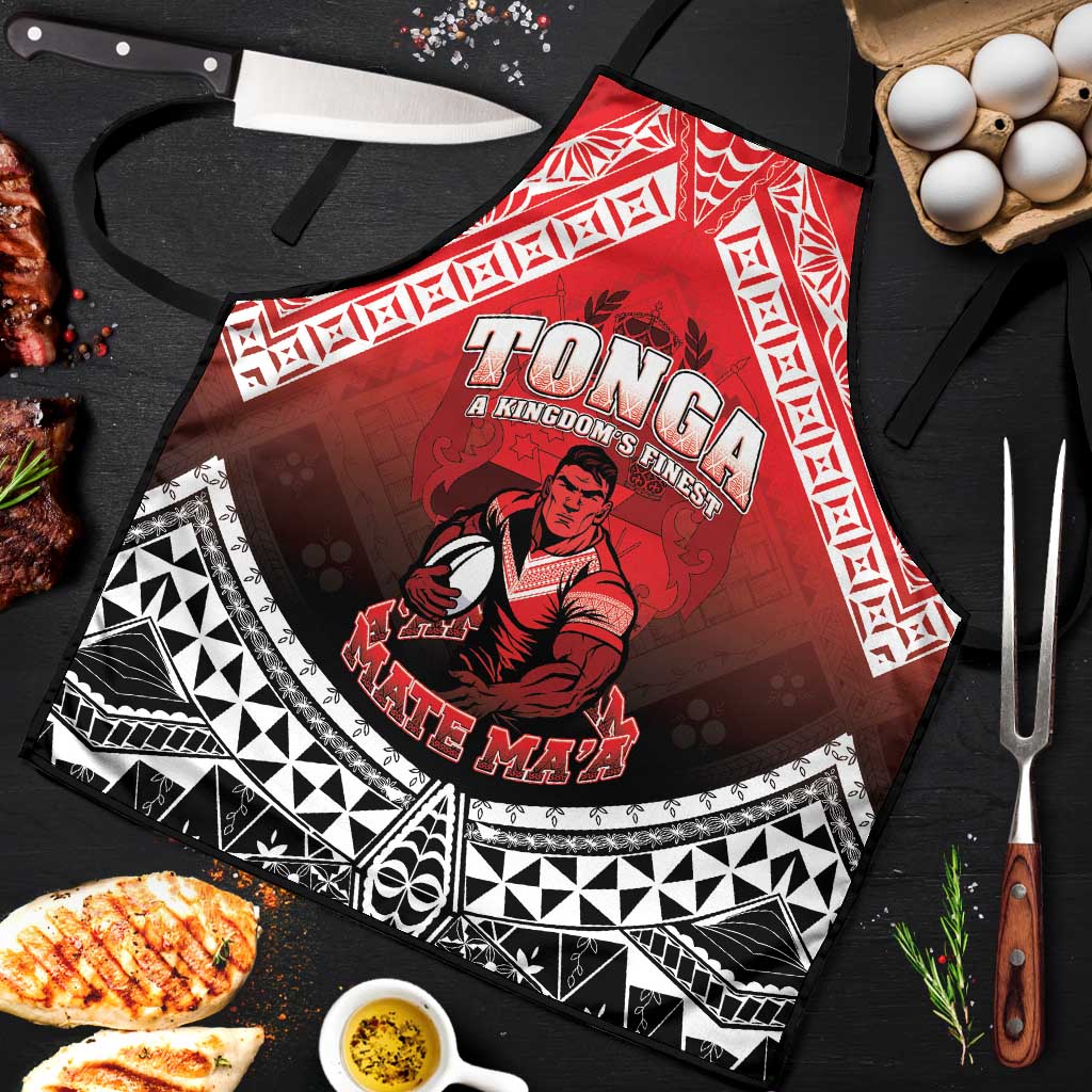 Rugby Tonga MMT Apron Mana O Tonga LT05 Red - Polynesian Pride