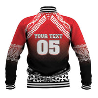 Custom Rugby Tonga MMT Baseball Jacket Mana O Tonga LT05 - Polynesian Pride