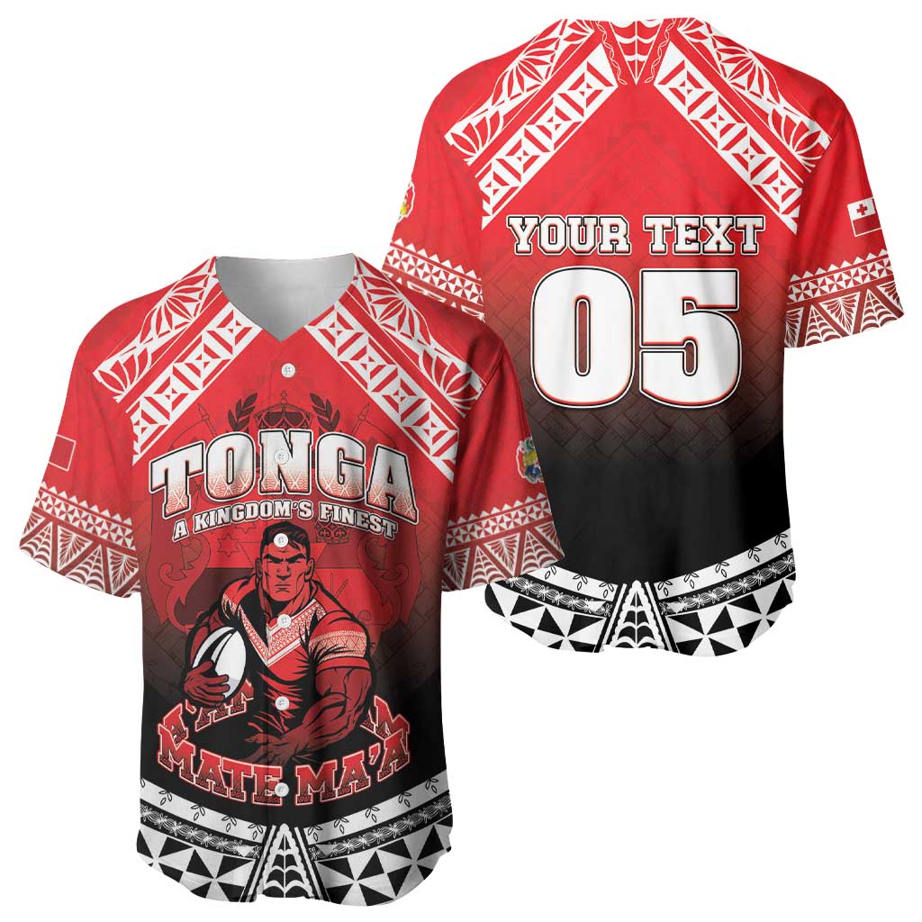 Custom Rugby Tonga MMT Baseball Jersey Mana O Tonga LT05 - Polynesian Pride