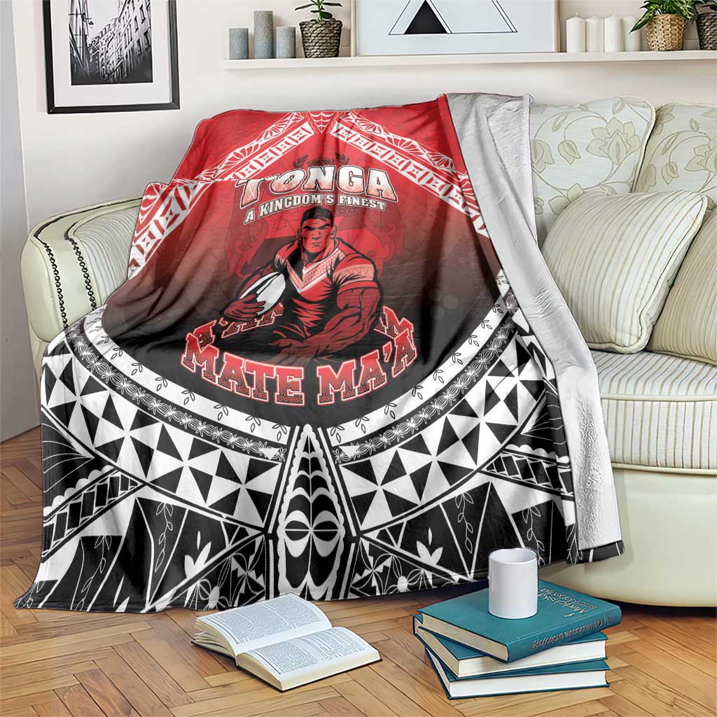 Rugby Tonga MMT Blanket Mana O Tonga LT05 Red - Polynesian Pride