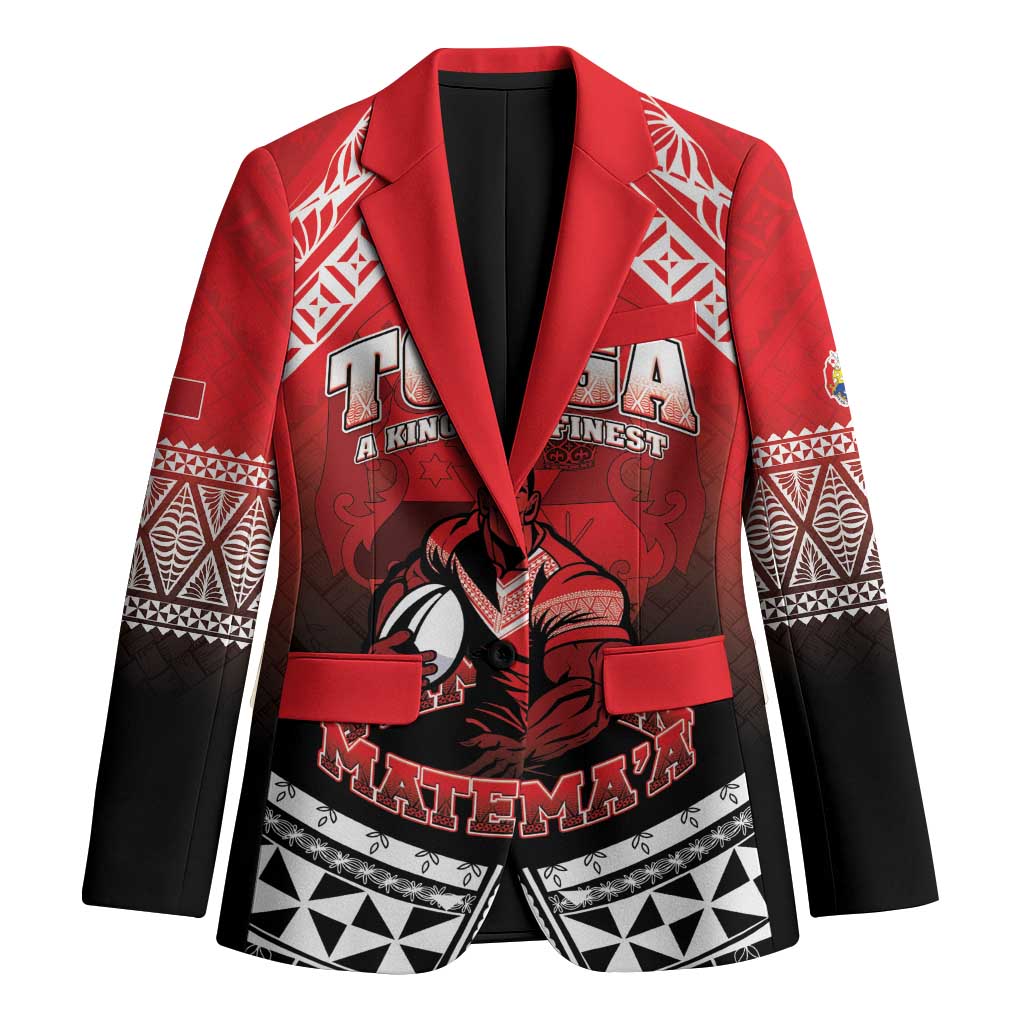 Custom Rugby Tonga MMT Blazer Mana O Tonga LT05 Unisex Red - Polynesian Pride