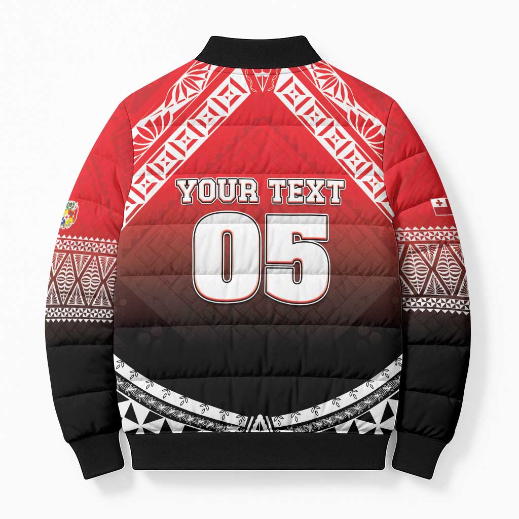 Custom Rugby Tonga MMT Bomber Puffer Jacket Mana O Tonga LT05 - Polynesian Pride
