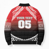Custom Rugby Tonga MMT Bomber Puffer Jacket Mana O Tonga LT05 - Polynesian Pride