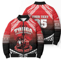 Custom Rugby Tonga MMT Bomber Puffer Jacket Mana O Tonga LT05 - Polynesian Pride