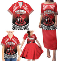Custom Rugby Tonga MMT Family Matching Puletasi and Hawaiian Shirt Mana O Tonga LT05 - Polynesian Pride