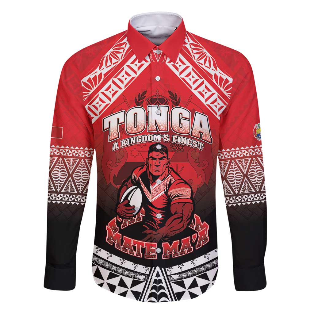 Custom Rugby Tonga MMT Family Matching Tank Maxi Dress and Hawaiian Shirt Mana O Tonga - Polynesian Pride