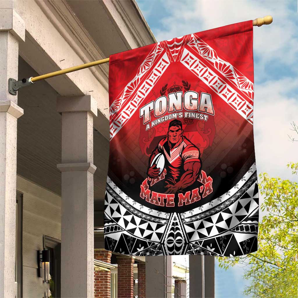 Rugby Tonga MMT Garden Flag Mana O Tonga LT05 House Flag Red - Polynesian Pride