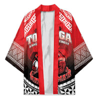 Custom Rugby Tonga MMT Kimono Mana O Tonga LT05 Unisex Red - Polynesian Pride