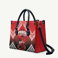 Rugby Tonga MMT Leather Bag Mana O Tonga LT05 Red - Polynesian Pride