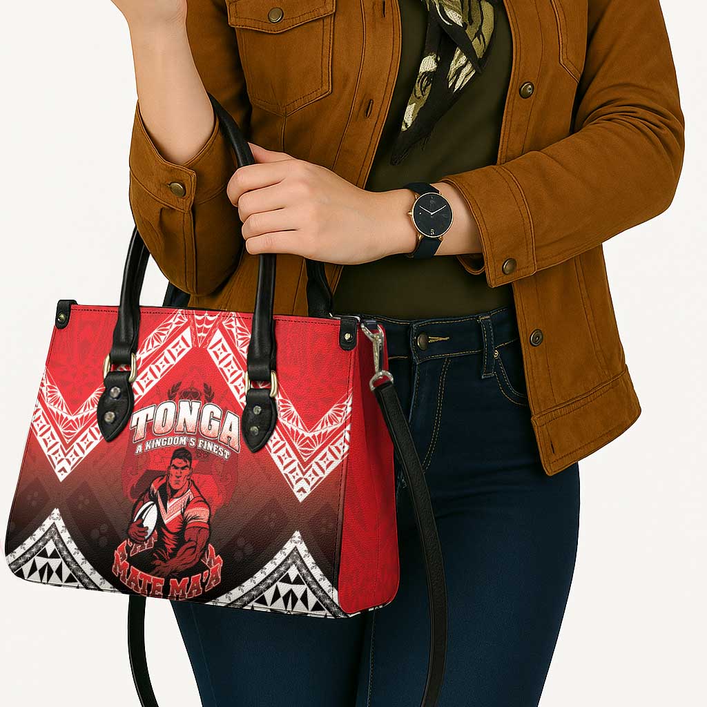 Rugby Tonga MMT Leather Bag Mana O Tonga LT05 - Polynesian Pride