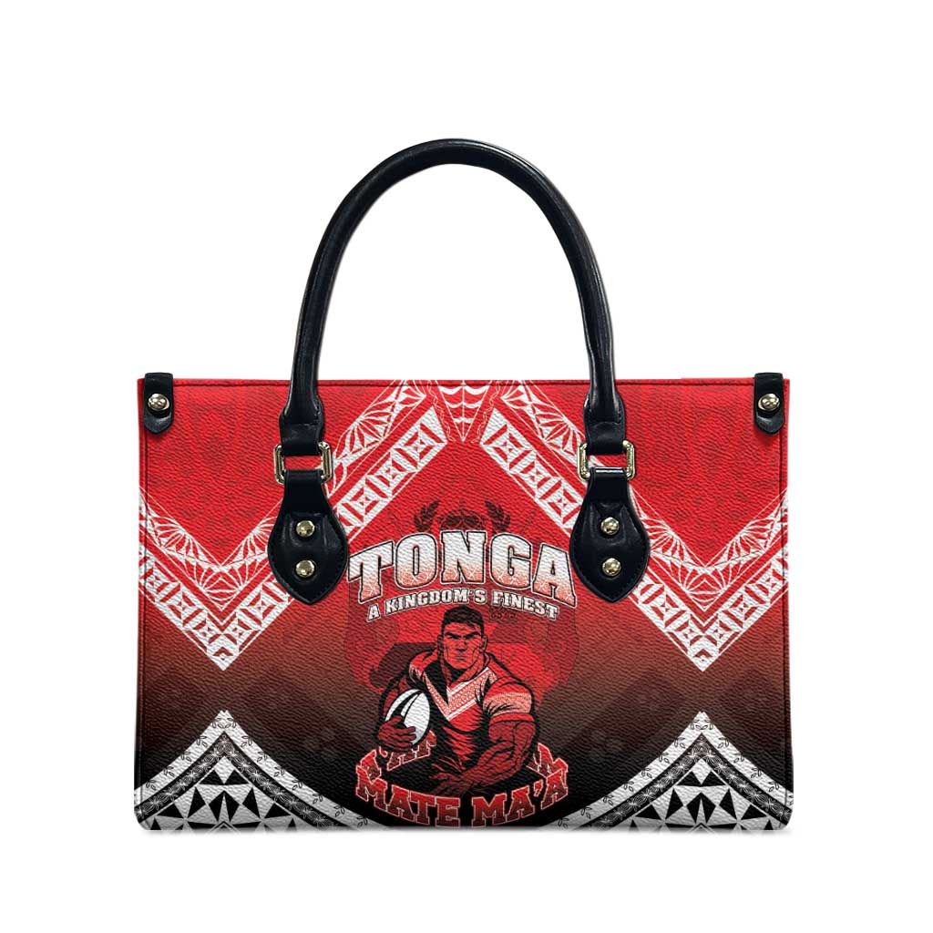 Rugby Tonga MMT Leather Bag Mana O Tonga LT05 - Polynesian Pride