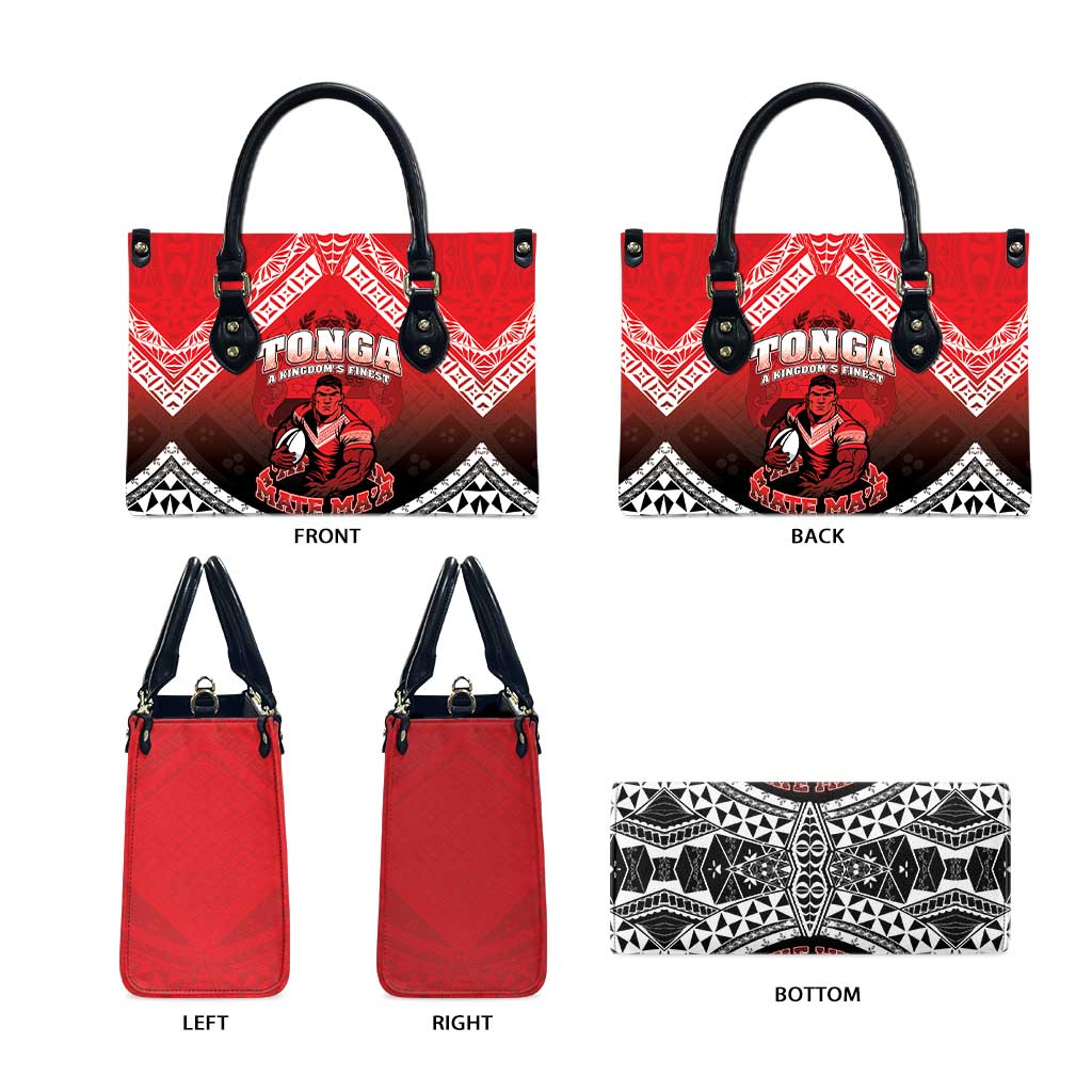 Rugby Tonga MMT Leather Bag Mana O Tonga LT05 - Polynesian Pride