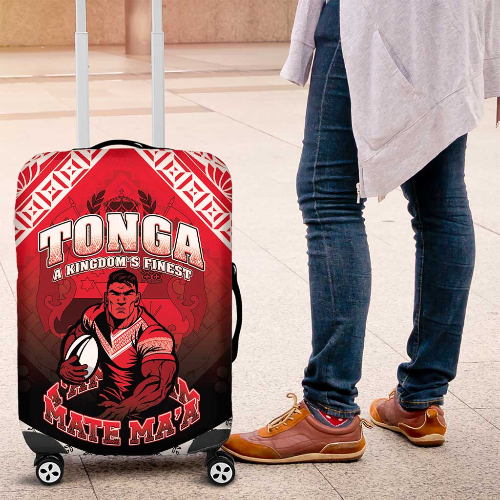 Rugby Tonga MMT Luggage Cover Mana O Tonga LT05 Red - Polynesian Pride