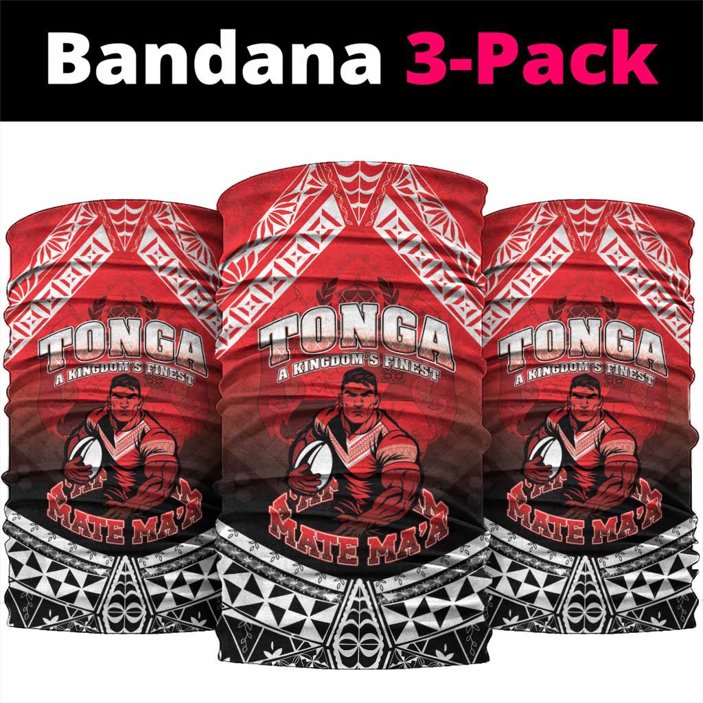 Rugby Tonga MMT Neck Gaiter Mana O Tonga LT05 package One Size: 25*50cm Red - Polynesian Pride