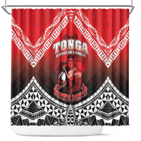 Rugby Tonga MMT Shower Curtain Mana O Tonga LT05 Red - Polynesian Pride